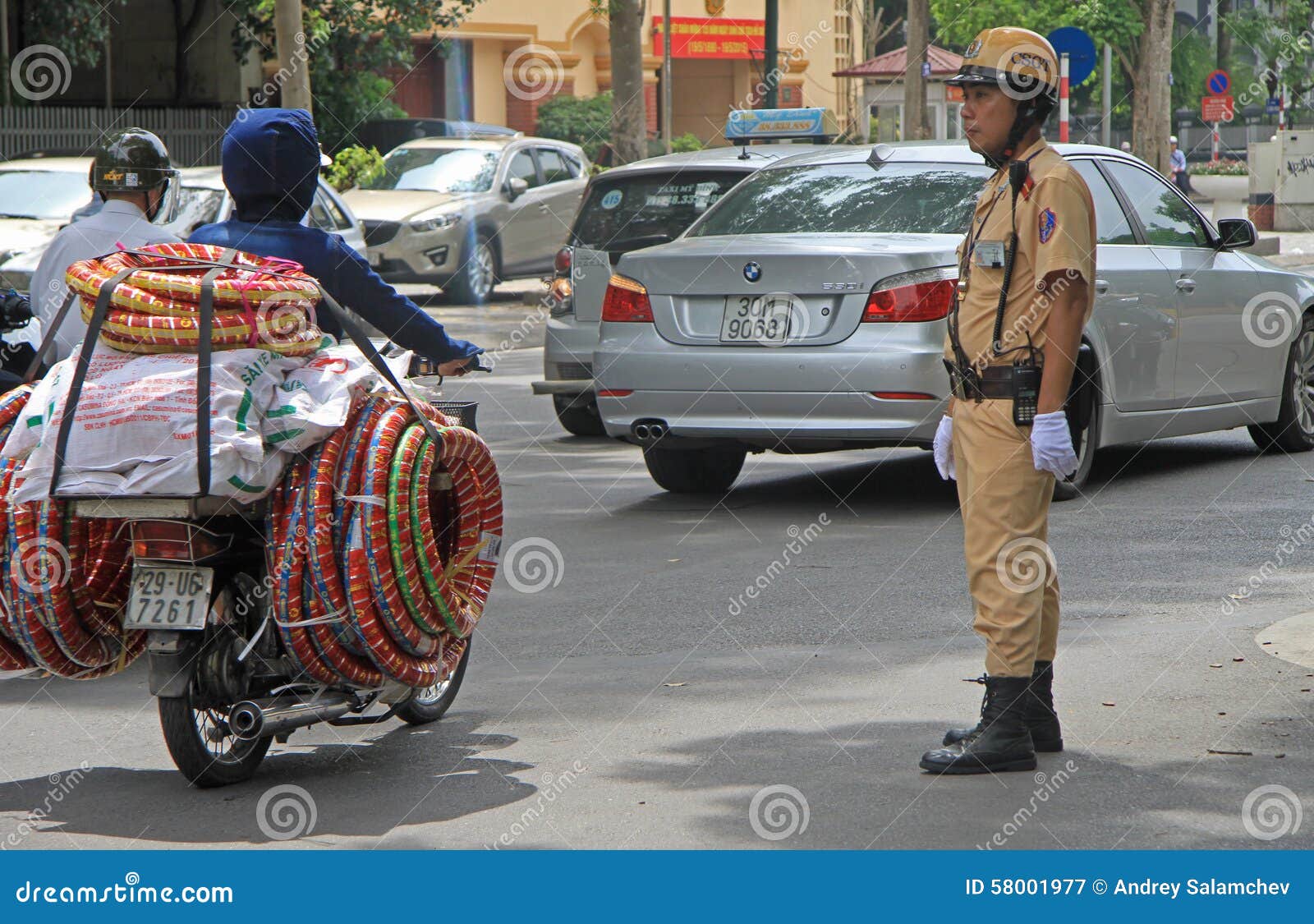Traffic Policeman is Doing His Work Editorial Photography - Image of ...