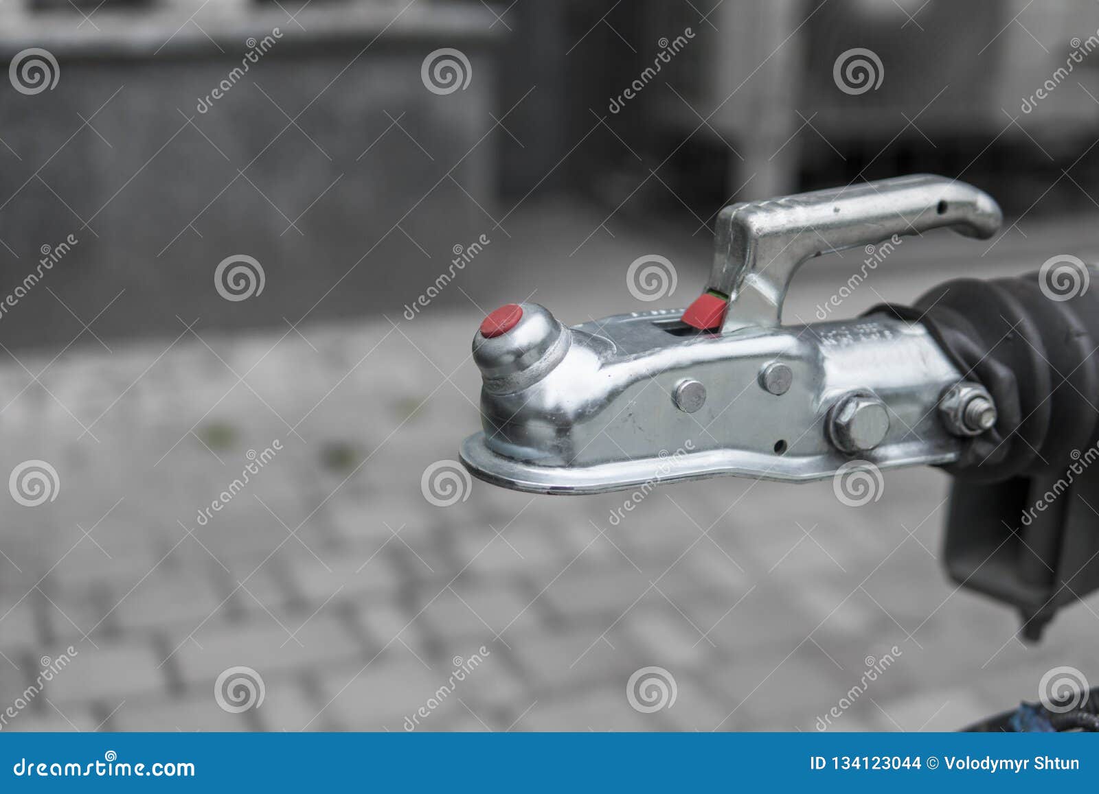 Trailer Coupling System for Connect with a Car. Stock Photo Image of