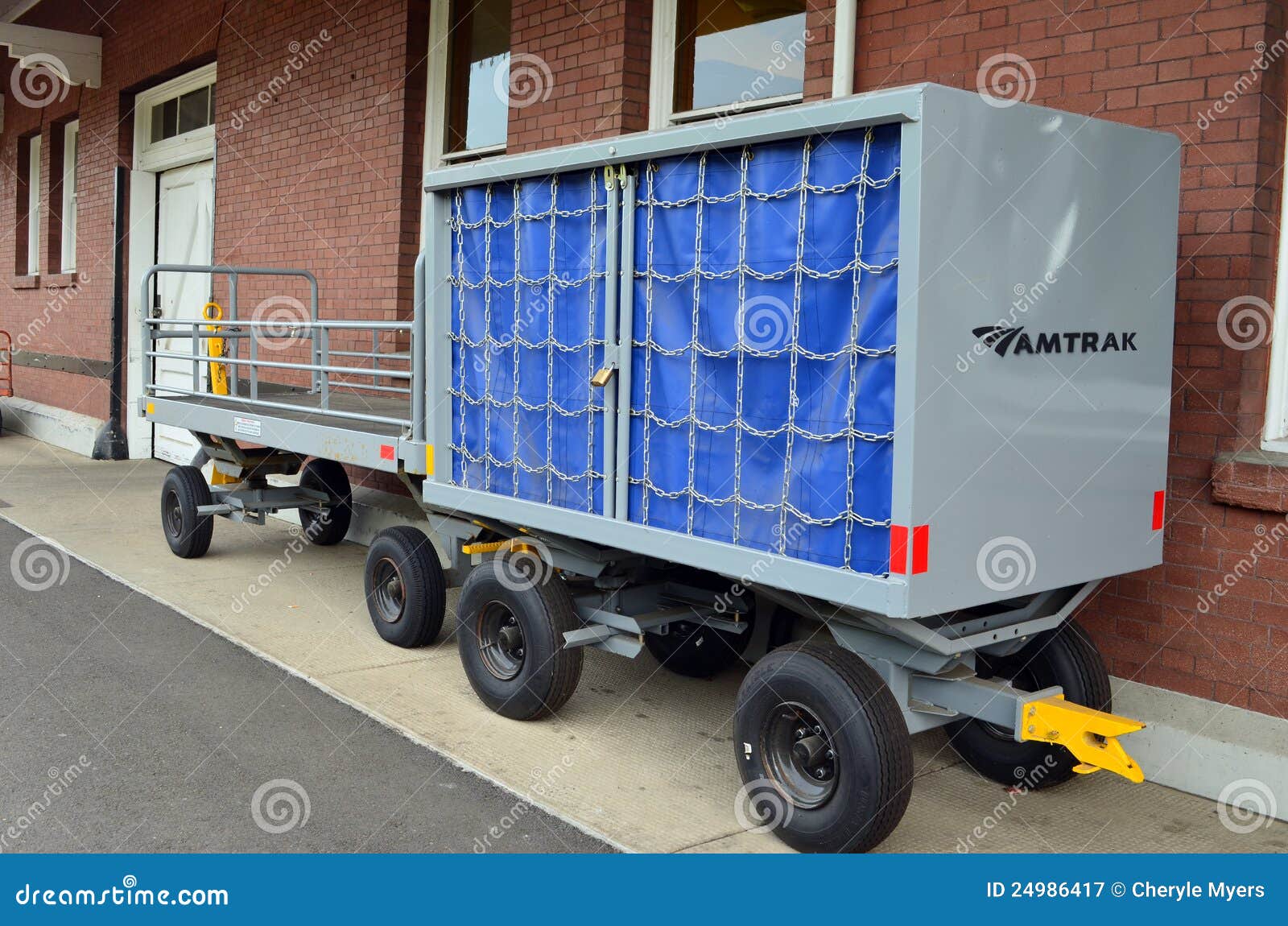 Train baggage cart editorial photography. Image of travel 24986417