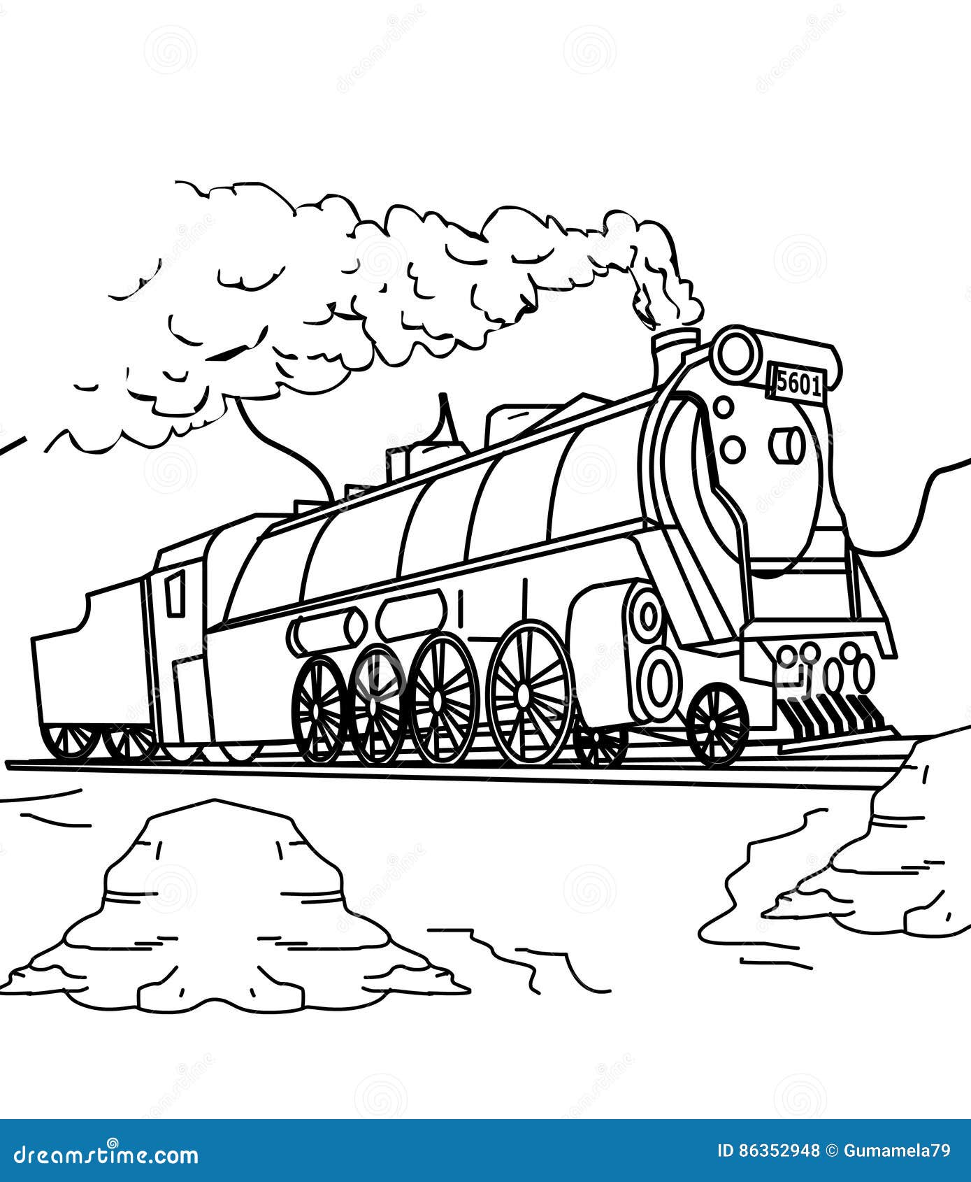 freight trains coloring pages