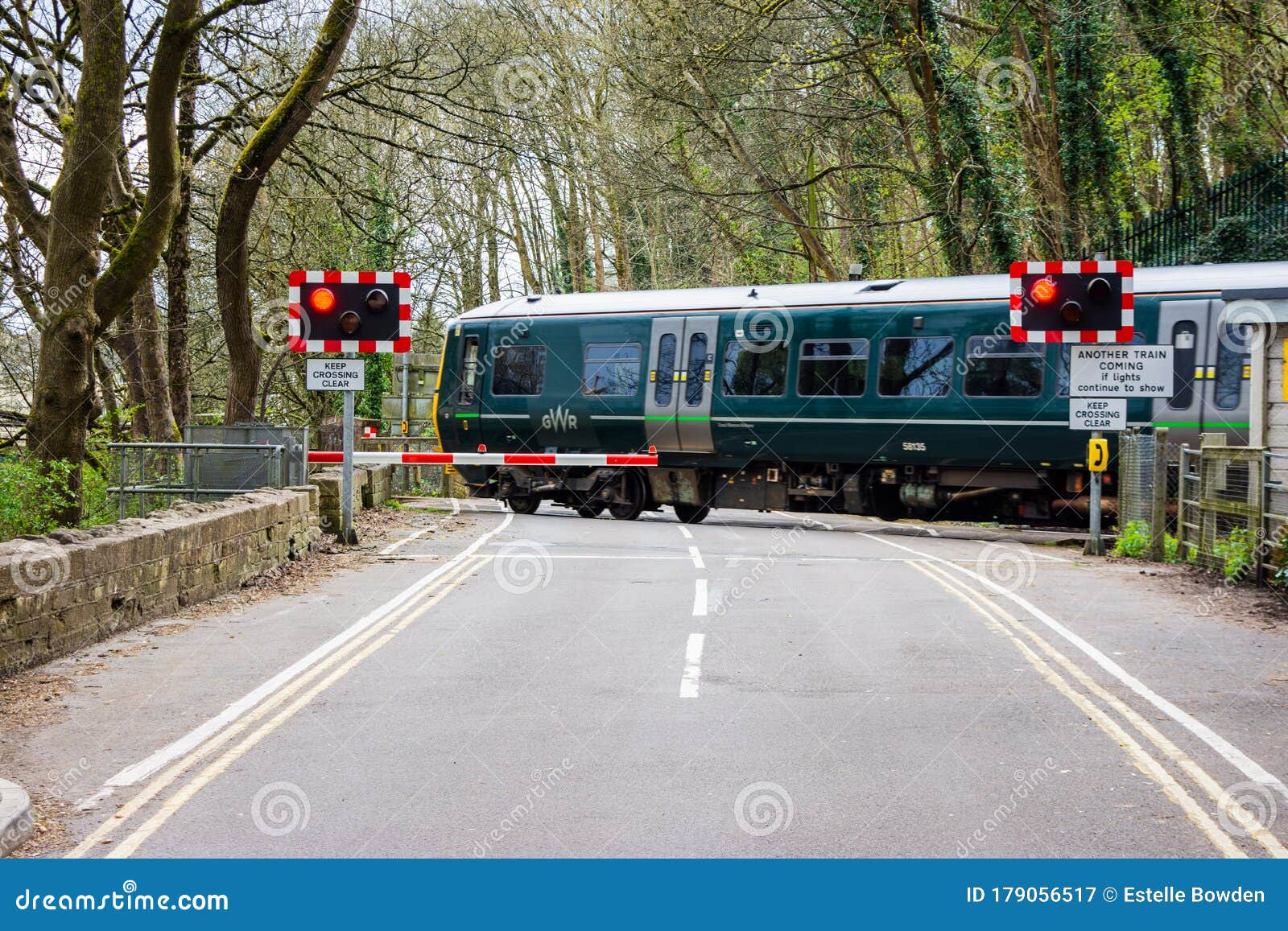 Train Crossing A Level Crossing Editorial Photography Image Of British Railway