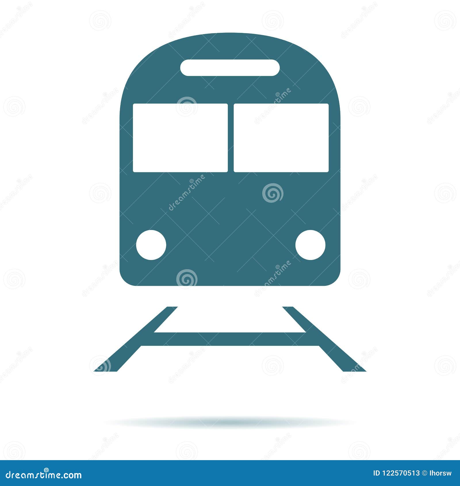 train icon. flat metro   on white background. trendy internet concept. modern undergro