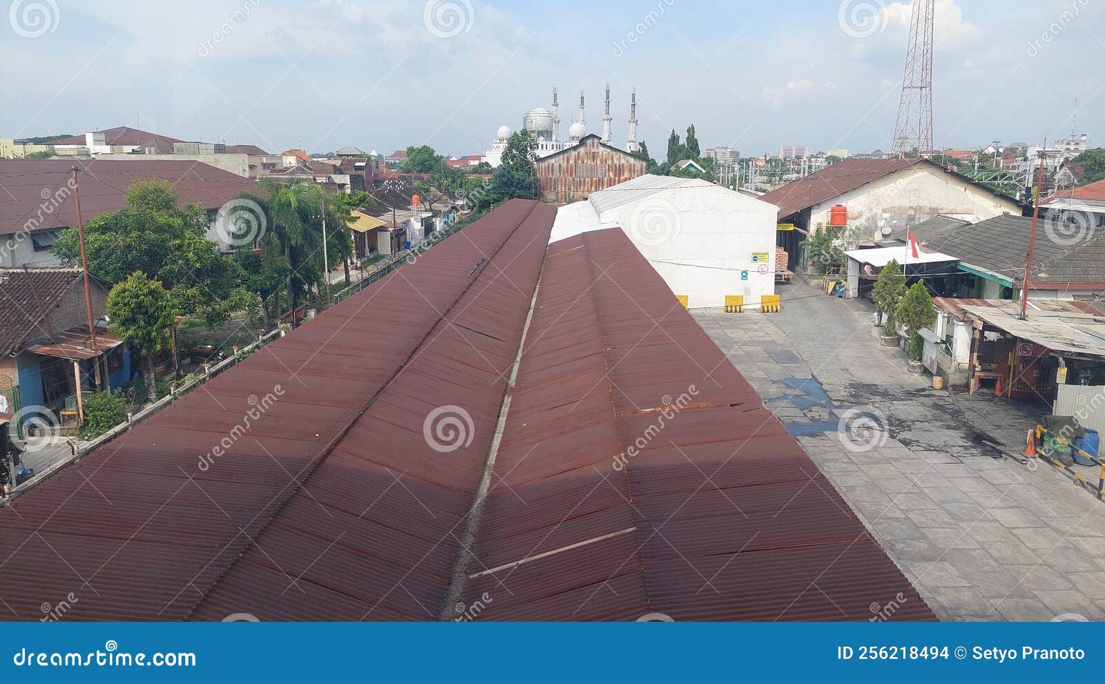 train line at solo balapan station, surakarta, central java