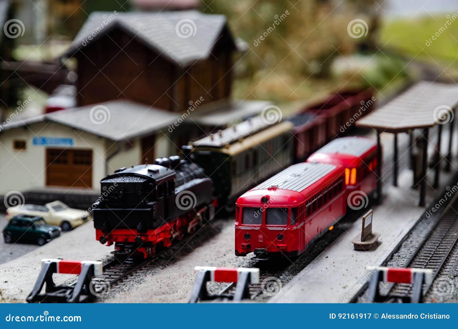 train model diorama