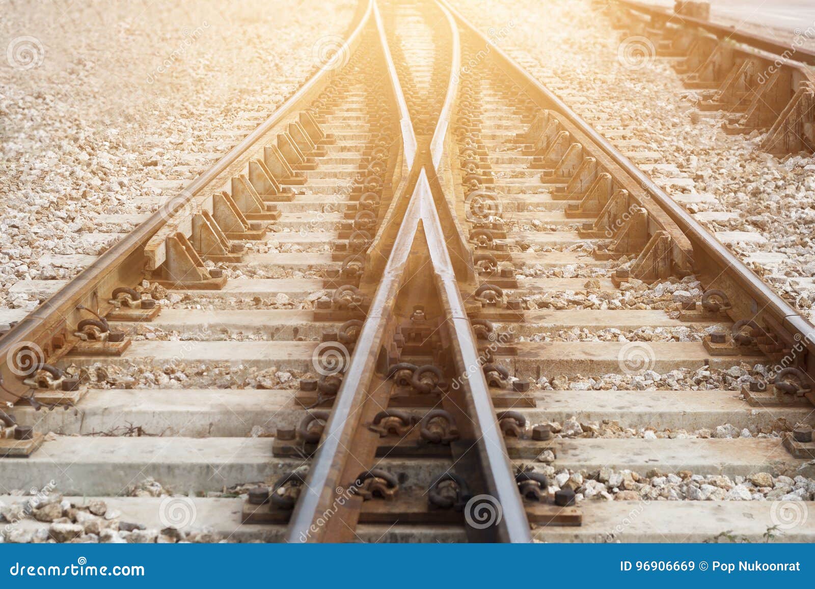 Train Railway Railroad Track for Junction Stock Image Image of line
