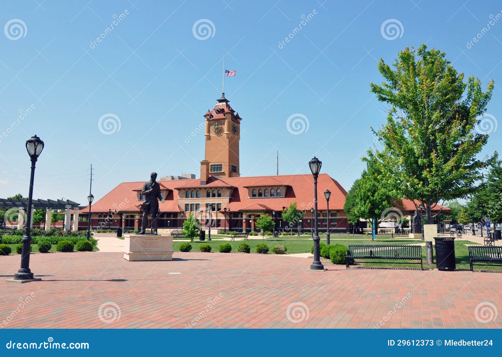 Train Station, Springfield, IL Stock Image Image of architecture