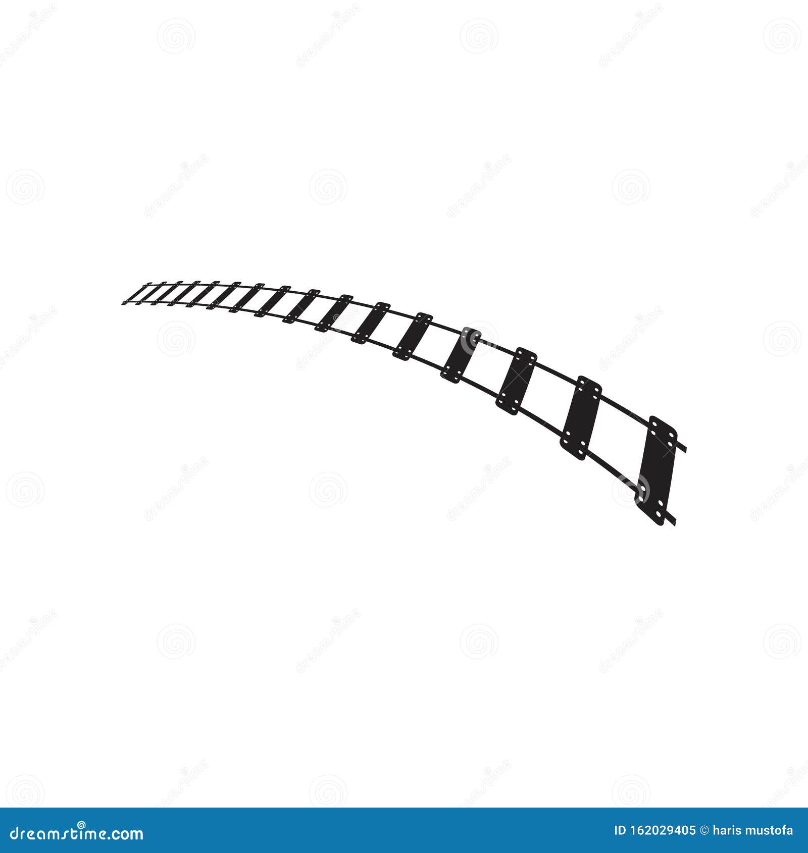 Train Track Graphic Design Template Vector Isolated Stock Vector