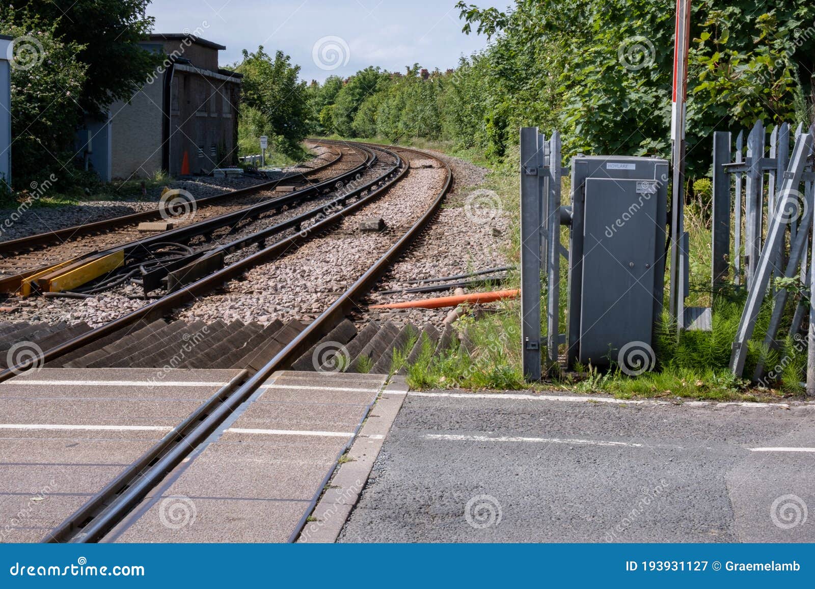 Train Tracks Including Electrified Third Rail at Hoylake Wirral June 2020 Editorial Photography