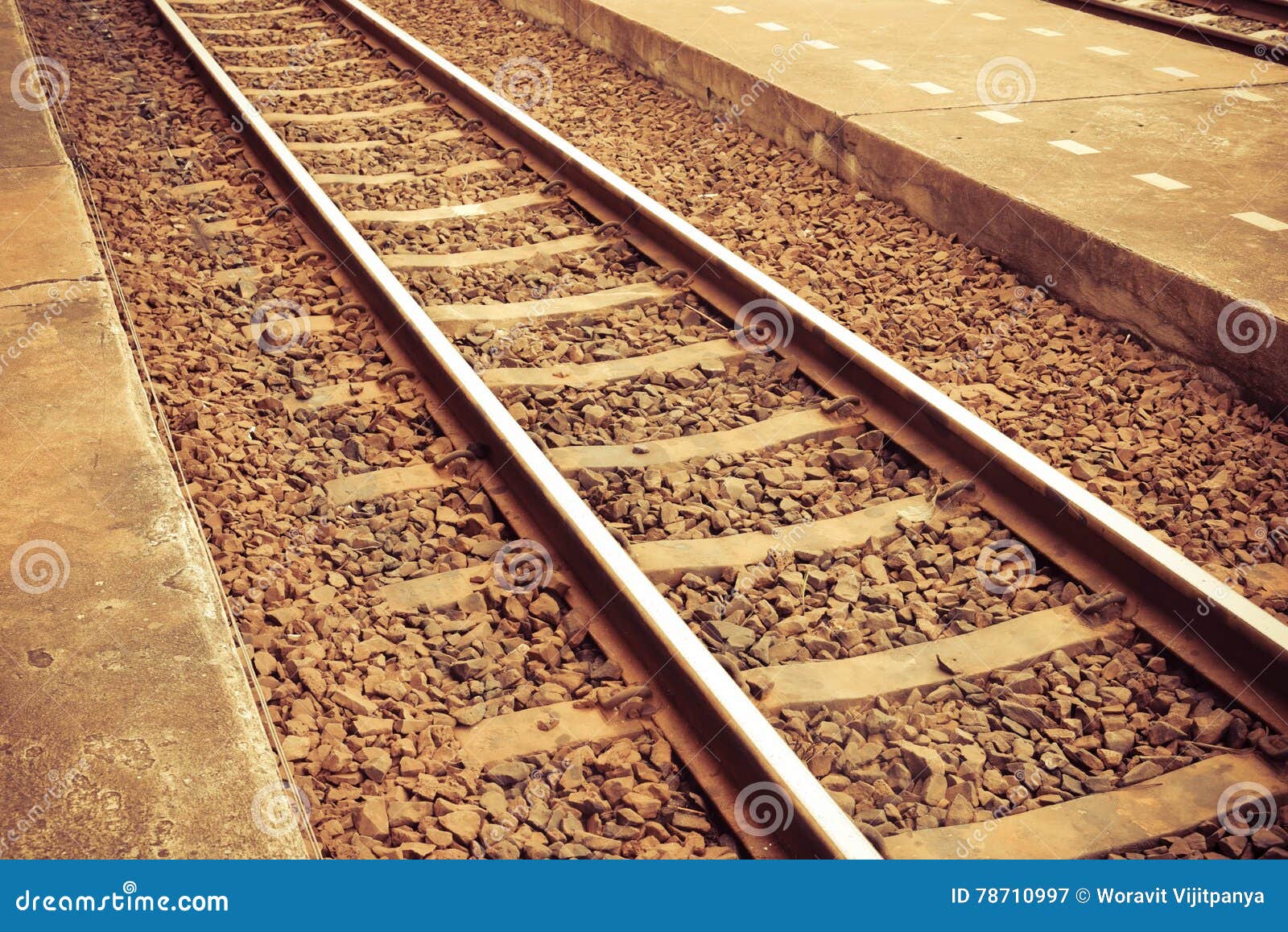 Train tracks stock image. Image of rural, rail, vintage 78710997