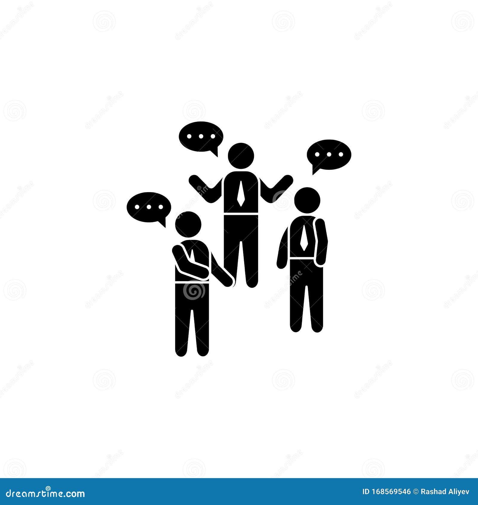 trainers chat bubbles discussion icon. simple business indoctrination icons for ui and ux, website or mobile application