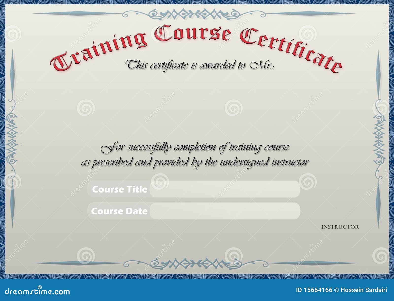 Training Certificate Stock Illustrations – 22,22 Training Intended For Free Training Completion Certificate Templates