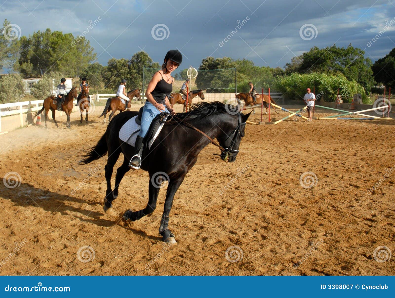 Training of Horse Competition Stock Image Image of groupe, woman 3398007