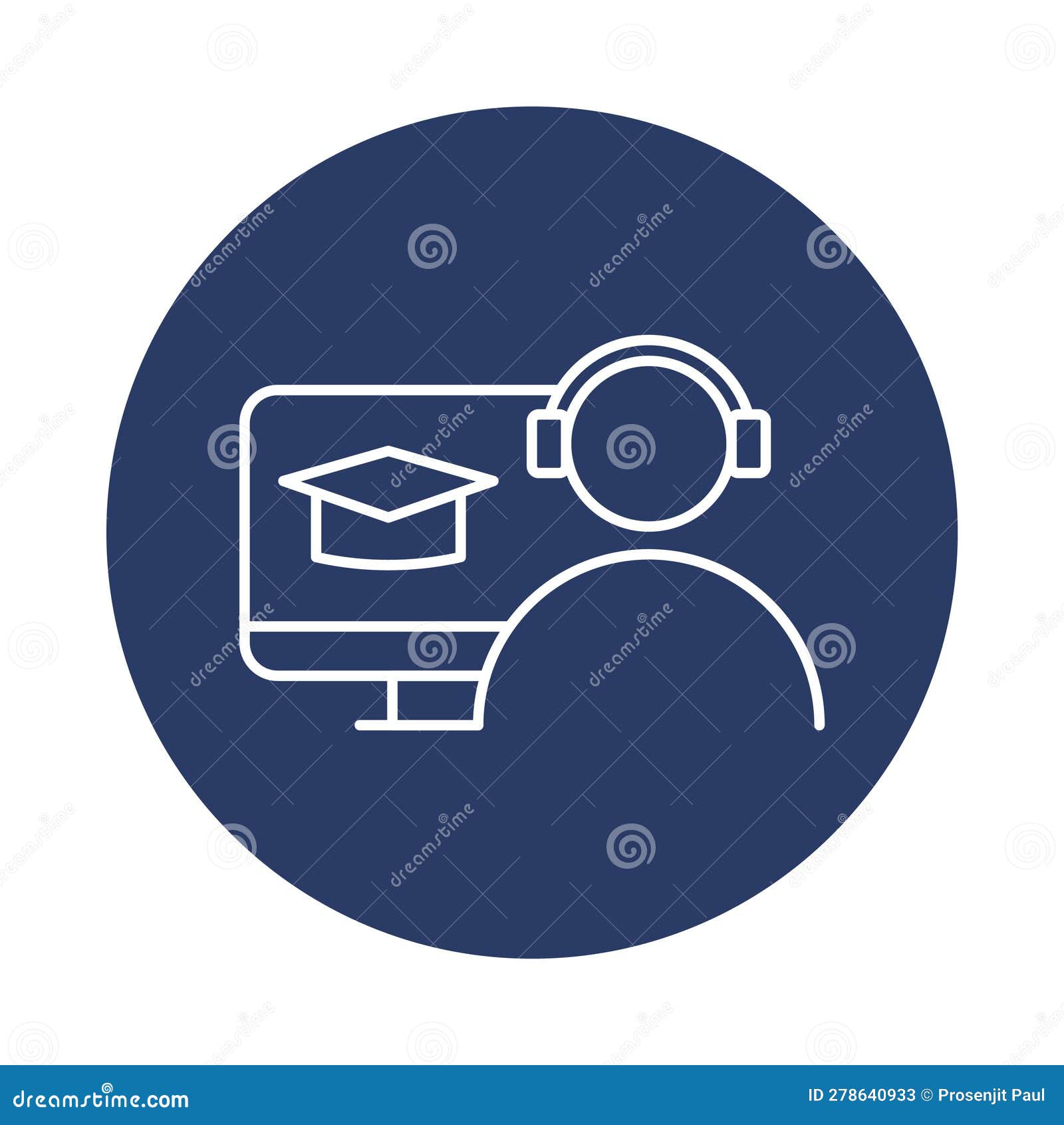 Training, Online, Man, Computer, Monitor, Education Cap, Online