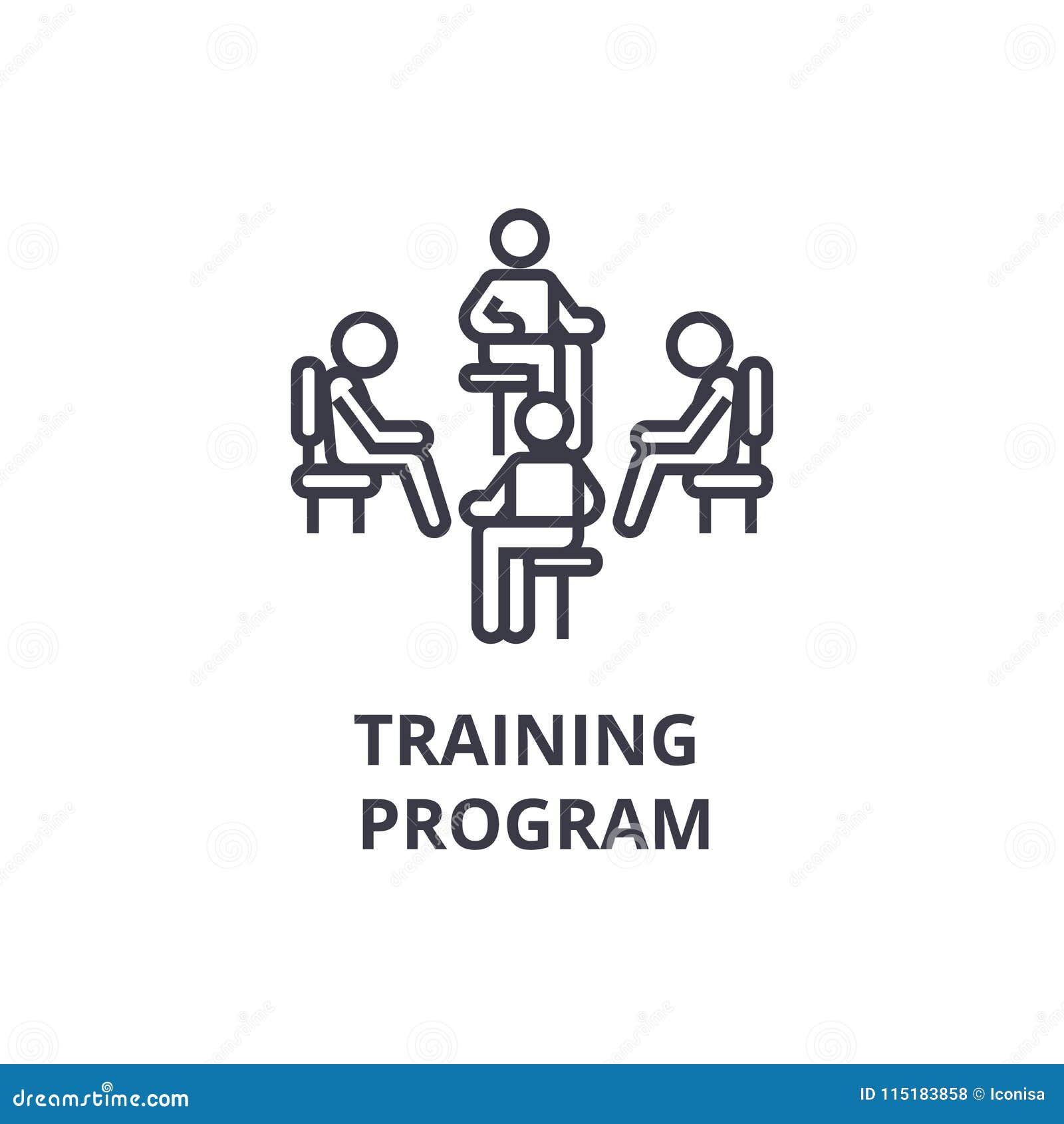 Training Icon Cartoon Vector | CartoonDealer.com #55404081