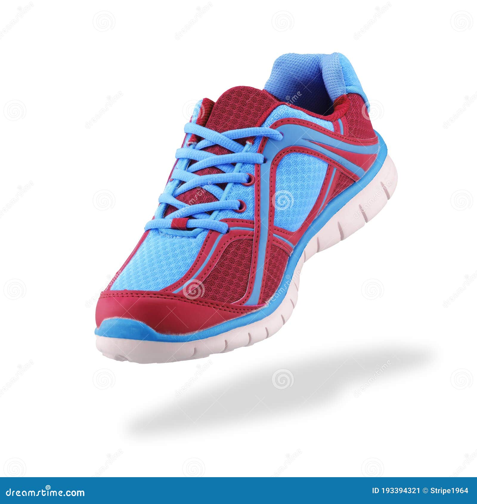 Training Shoe on White with Drop Shadow Stock Image - Image of drop ...