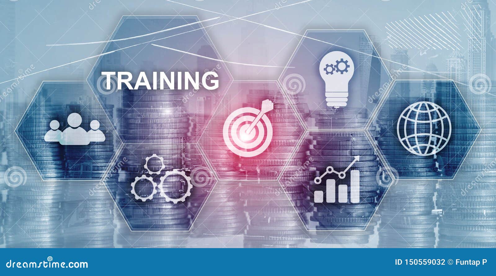 Training inar Business Technology Concept. Inscription on