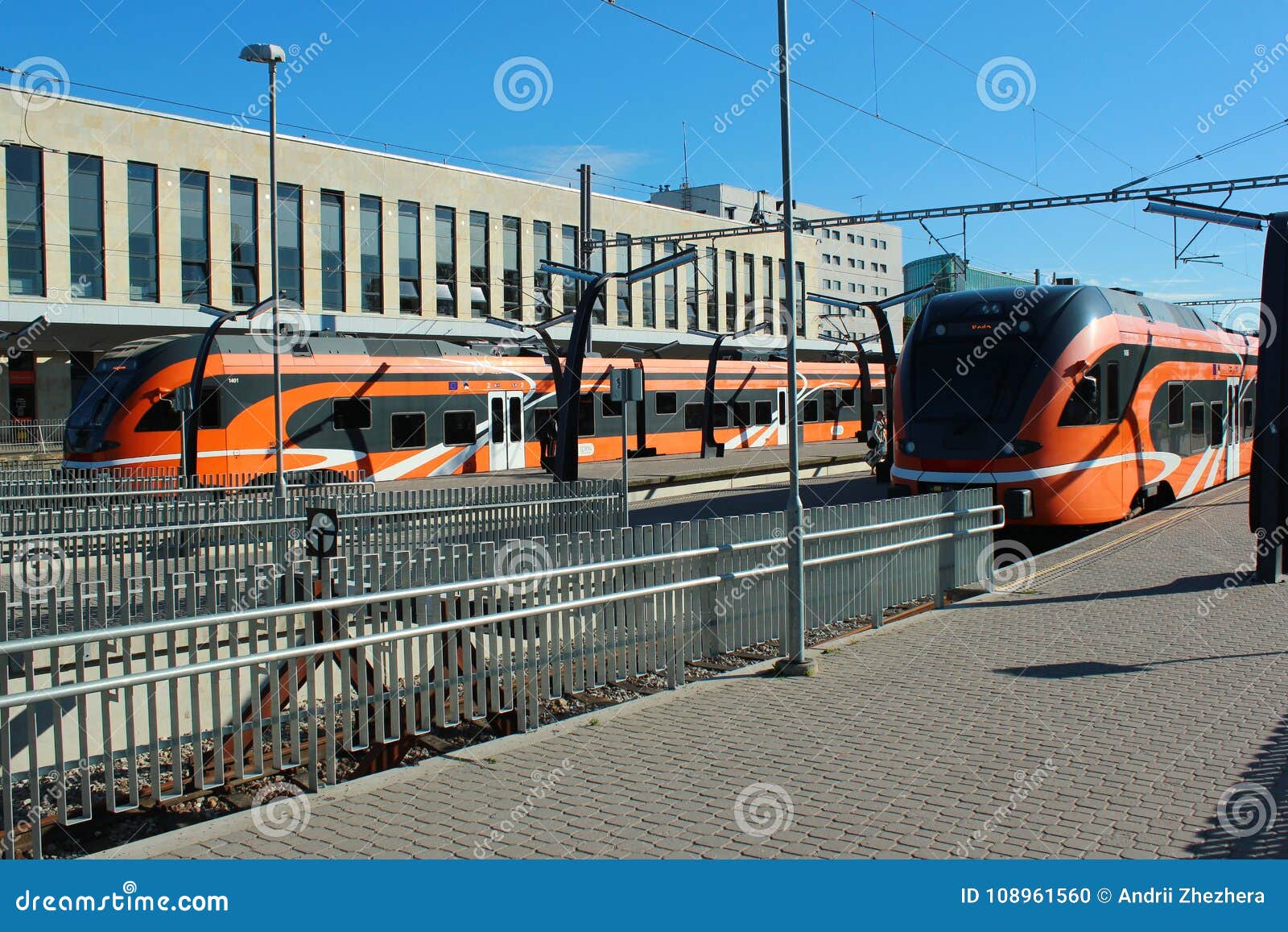 Trains at Baltic Station in Tallinn, Estonia Editorial Image - Image of  estonia, urban: 108961560