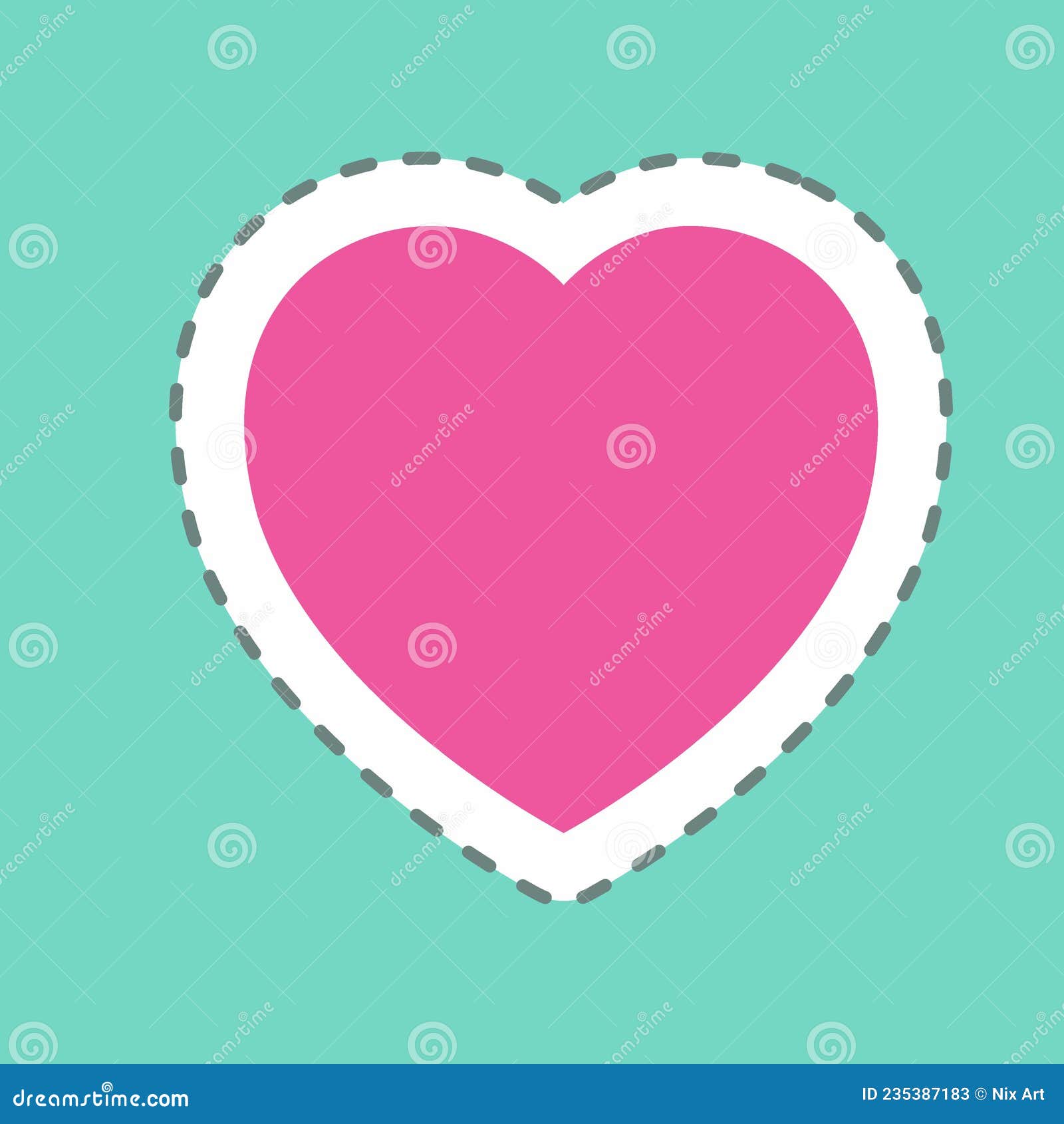 Trait De Coeur Autocollant Simple Illustration Illustration de Vecteur -  Illustration du heureux, dessin: 235387183