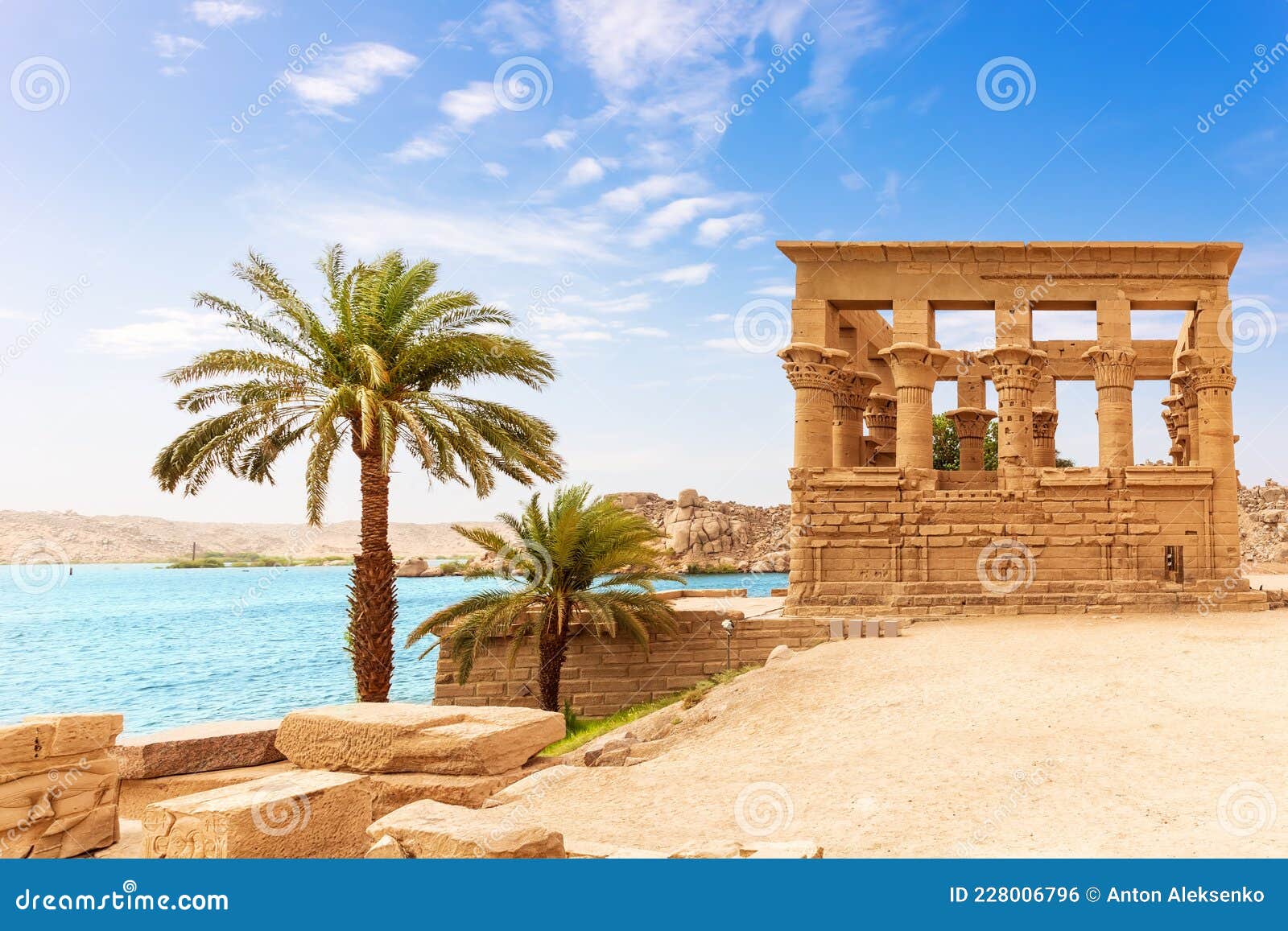 The Kiosk of Trajan, the Temple of Isis, Philae, Agilkia I…