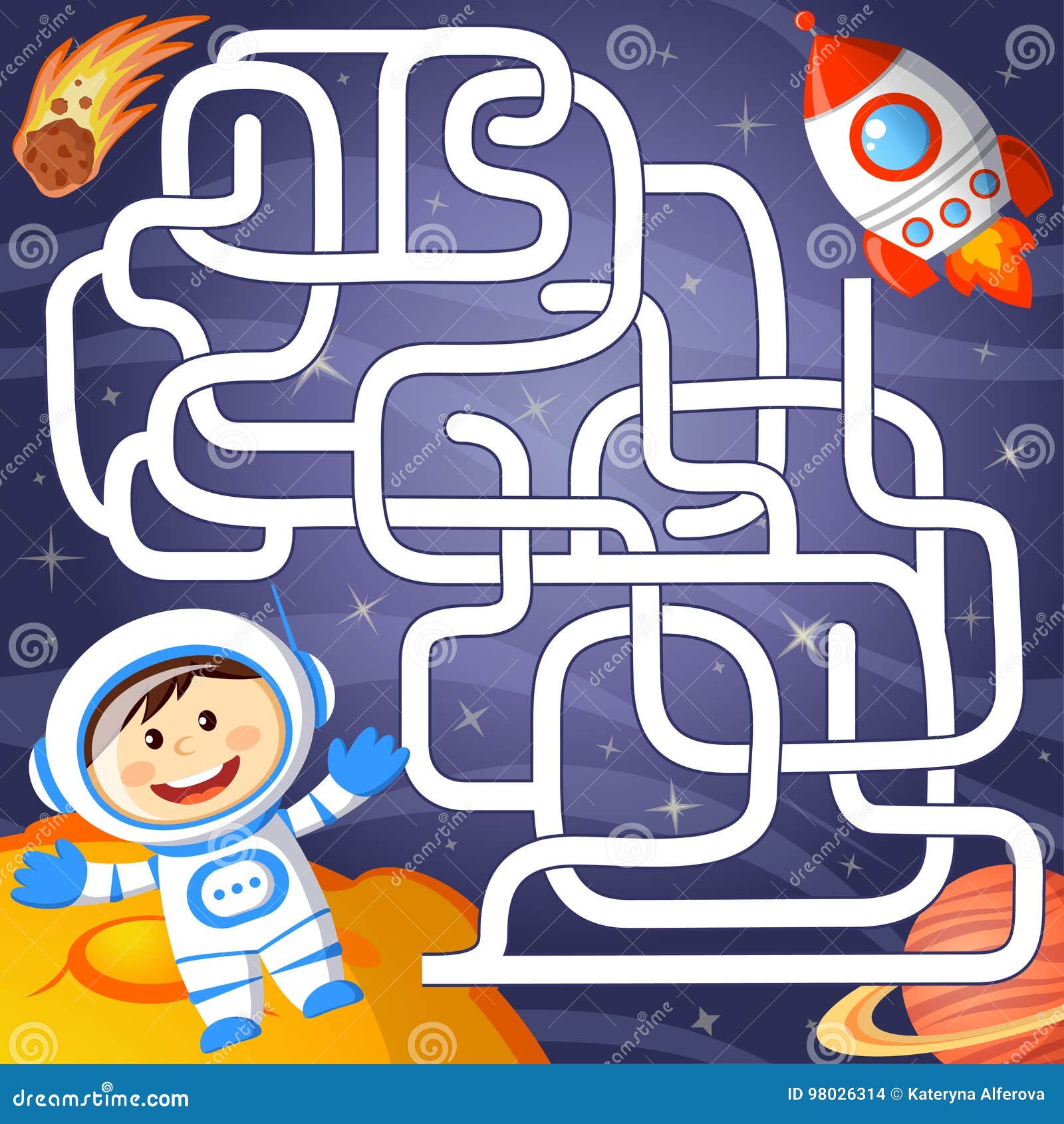 Jogo de Labirinto Online para Criancinhas: A Lua