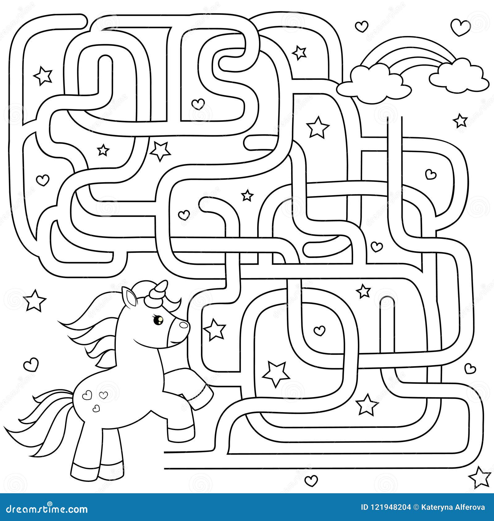 Jogo de labirinto para crianças coelho bonito em fantasia de fada