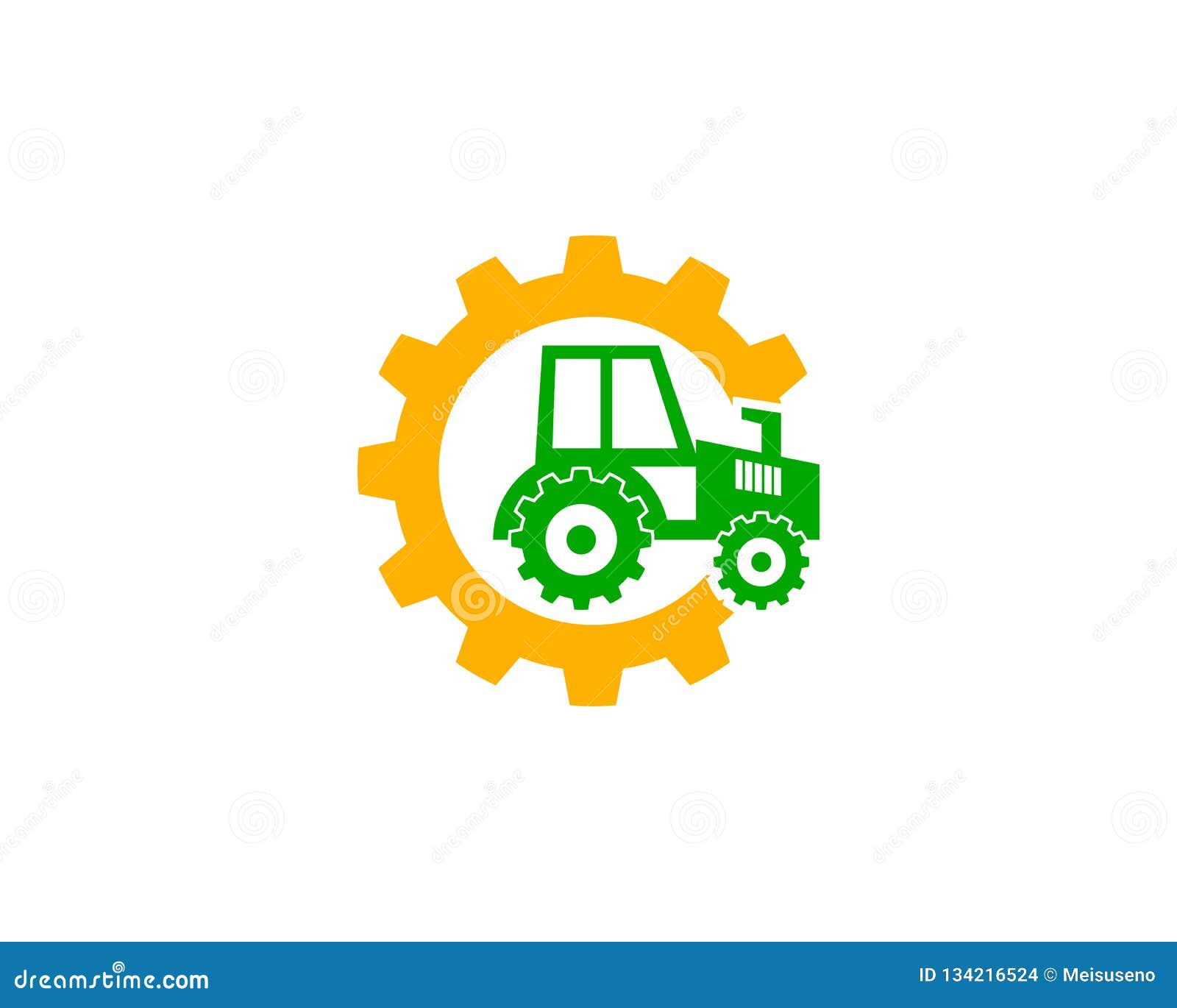 Traktor Logo Design vektor abbildung. Illustration von emblem - 134216524