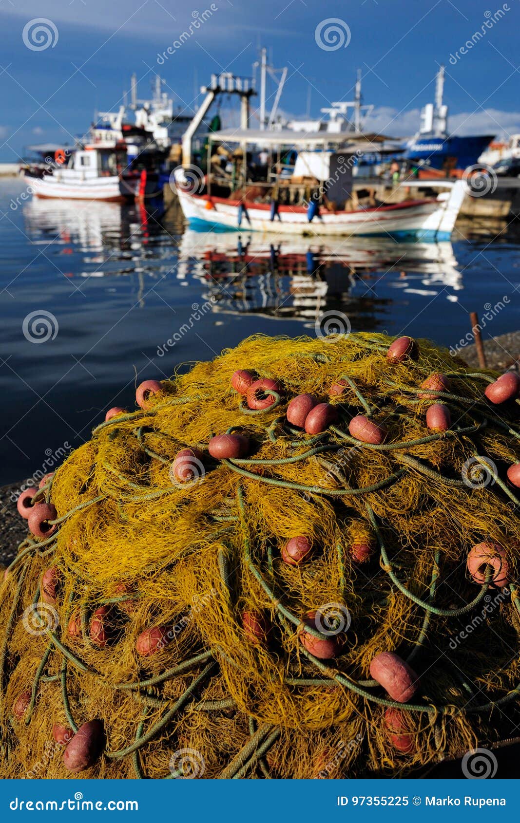 Trammel for Fishing Near the Sea Stock Image - Image of fishing, boat:  97355225