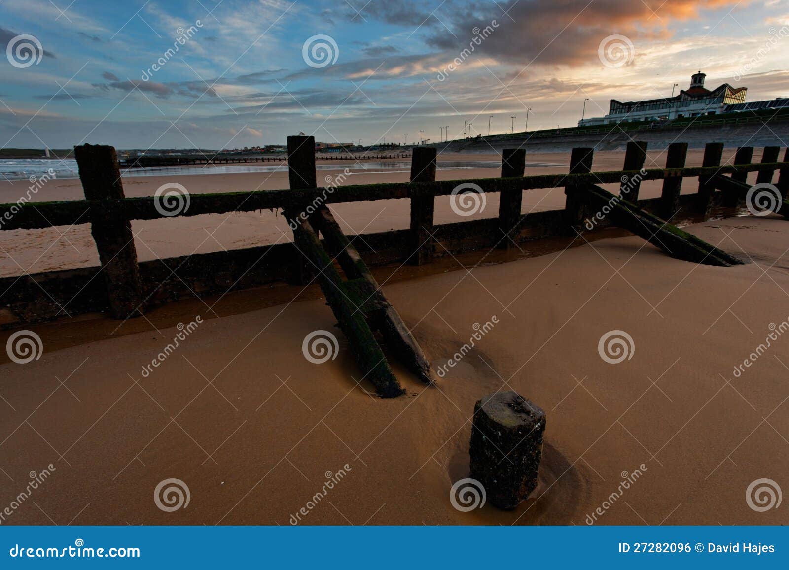 Tramonto della spiaggia di Aberdeen in estate