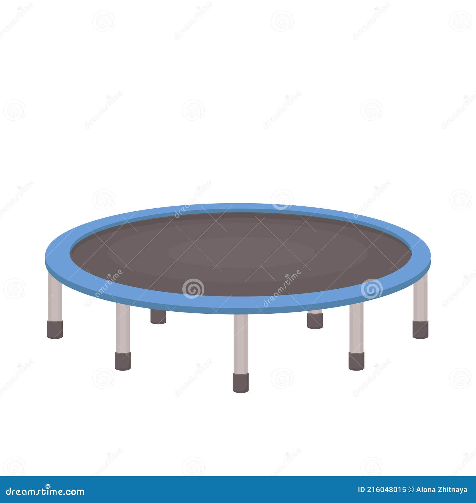 negeren Broer Ontmoedigen Trampoline in Flat Cartoon Style Isolated on White Background. Activity for  Children and Adults for Fun Indoor or Stock Vector - Illustration of  gymnastics, playground: 216048015