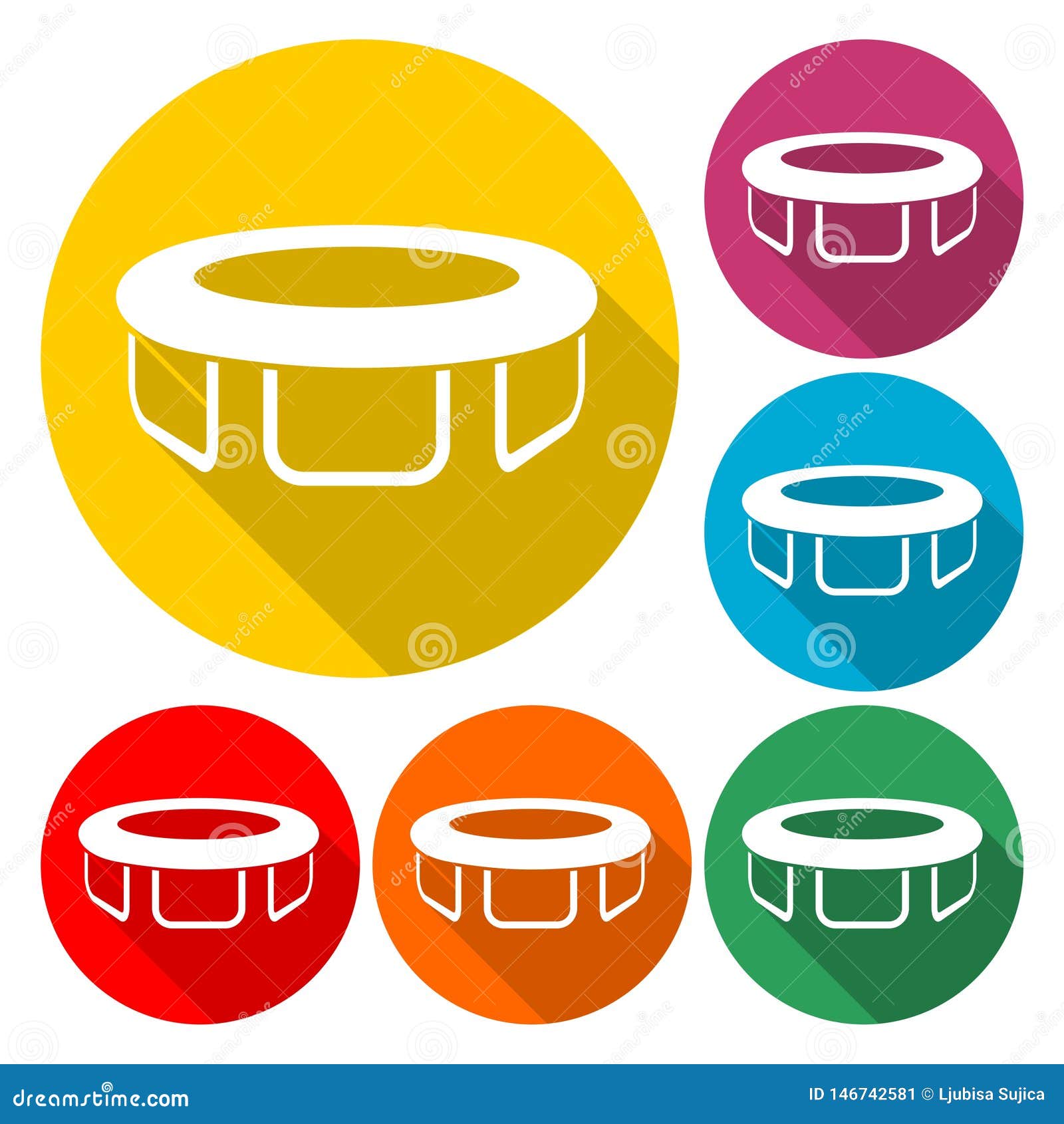 Trampoline Icon Illustration Stock Vector Illustration of education
