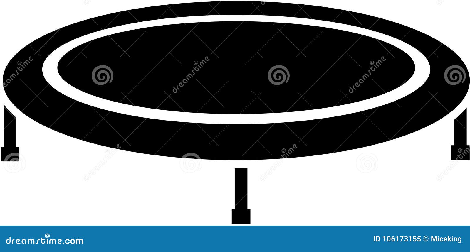 Trampoline icon stock vector. Illustration of bounce 106173155