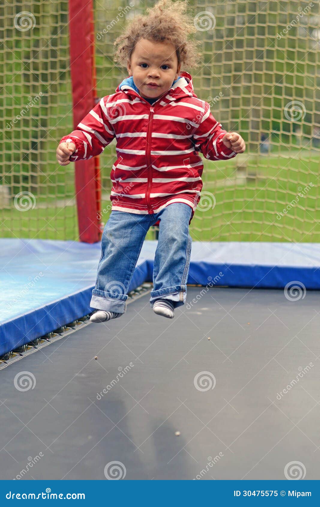 Trampoline jumping stock image. Image of child, park 30475575