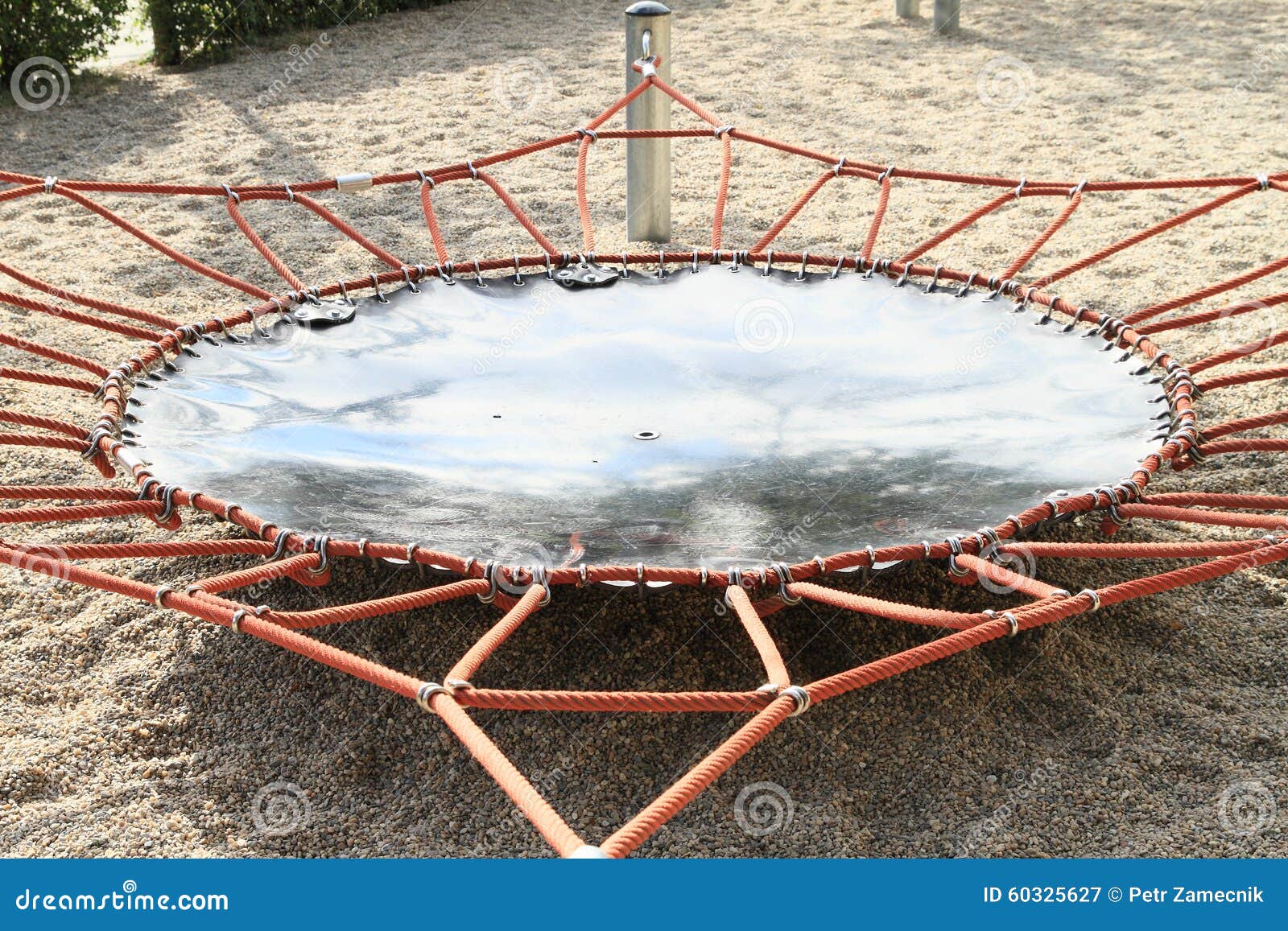 Trampoline stock image. Image of ground, kids, sand, rope 60325627