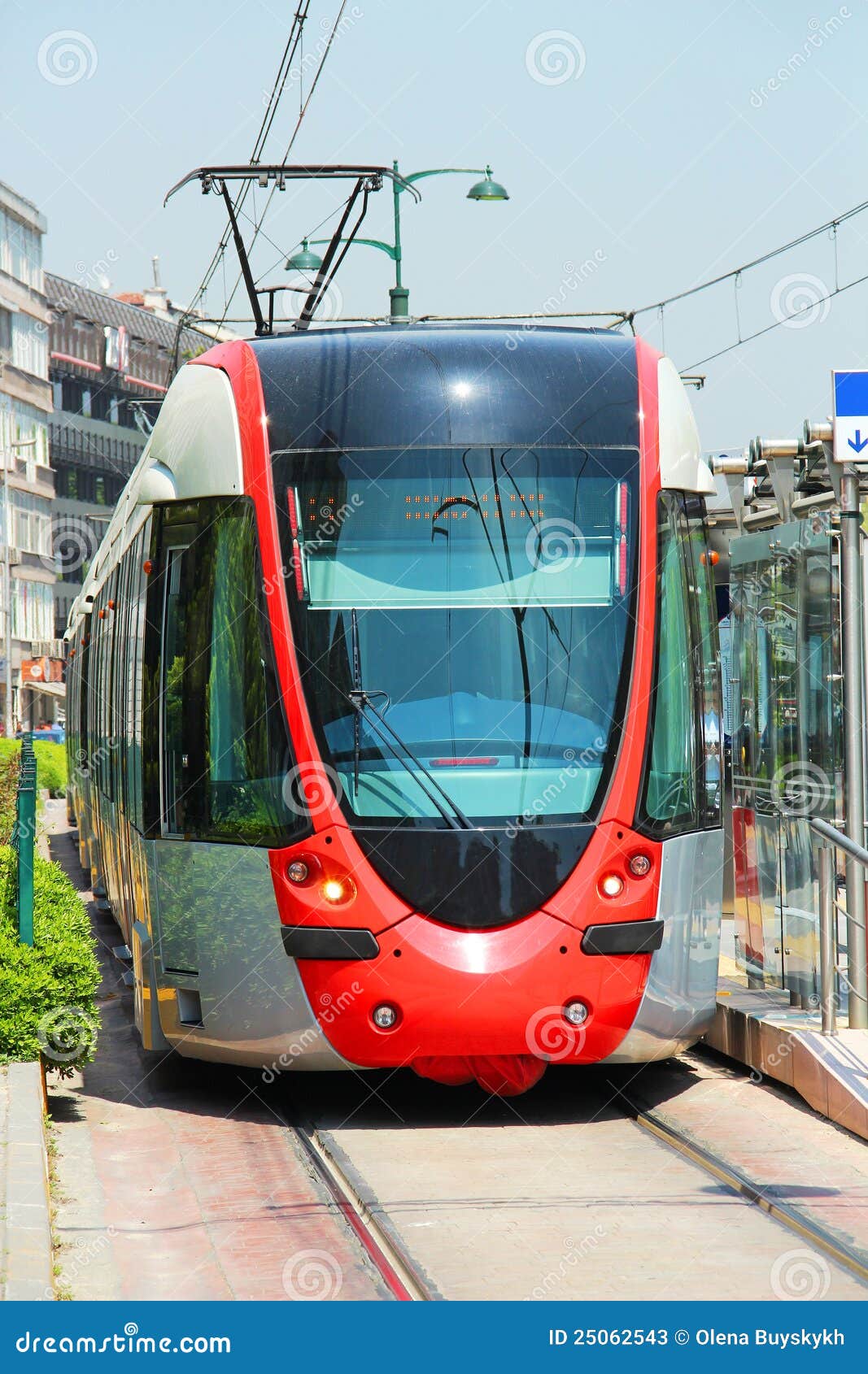 Tramway à Istanbul. Tramway sur la rue d'Istanbul, Turquie