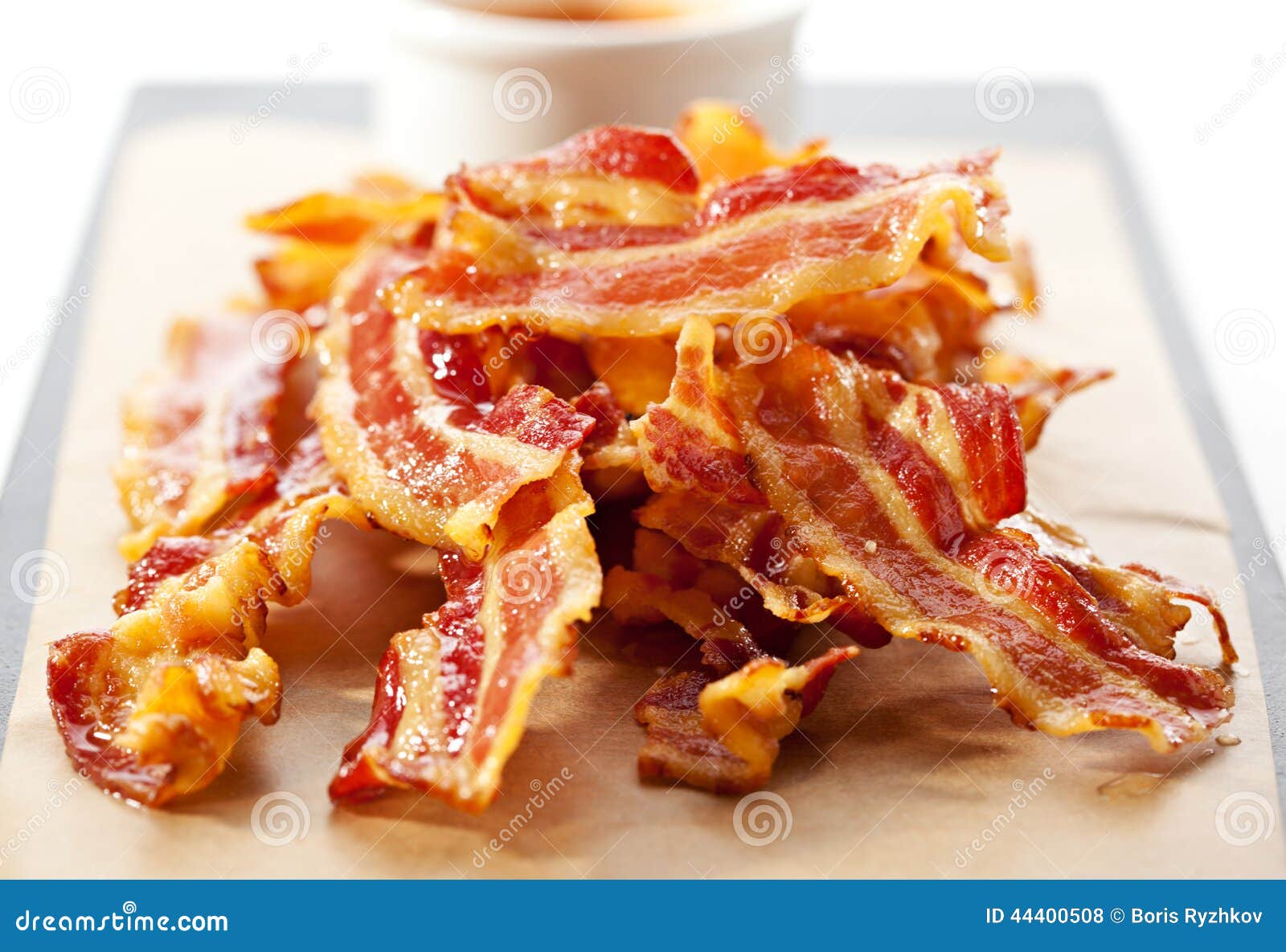 Tranche de lard photo stock. Image du repas, gourmet 44400508