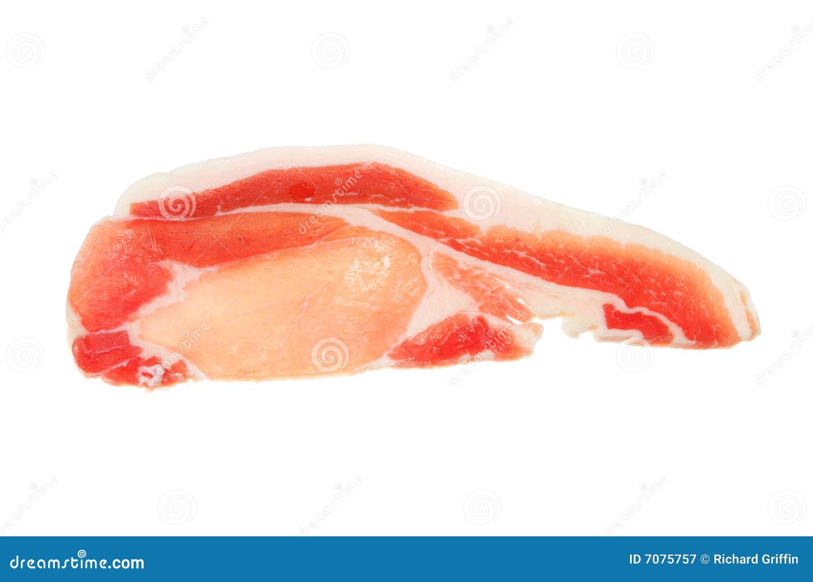 Tranche de lard de lard image stock. Image du isolement 7075757