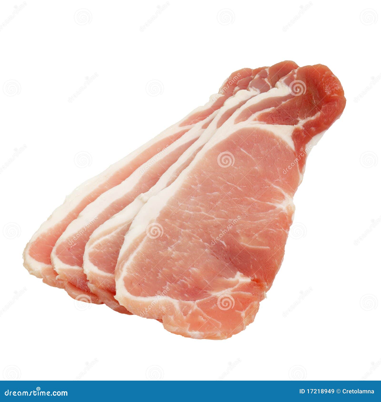 Tranches de lard de lard image stock. Image du pile, coupure 17218949