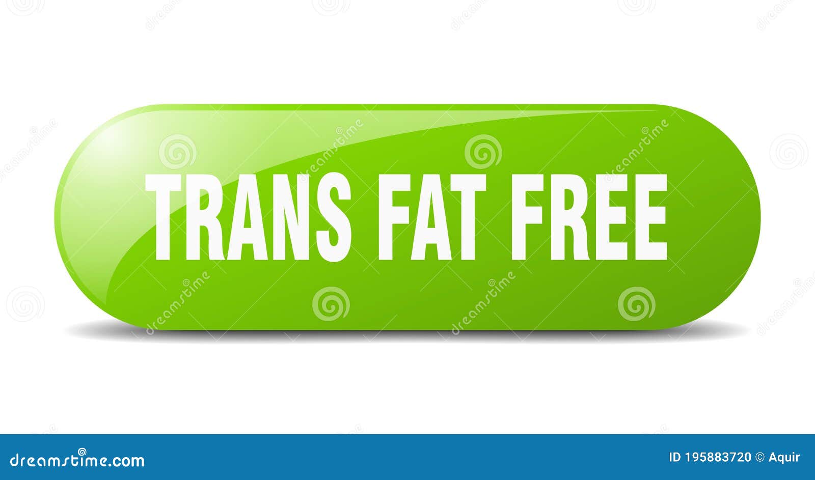 trans fat free button. sticker. banner. rounded glass sign