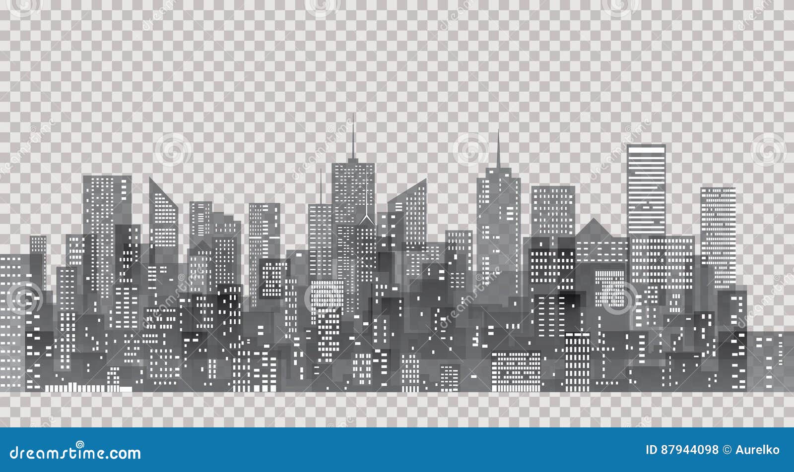 Trans gray city stock vector. Illustration of estate - 87944098
