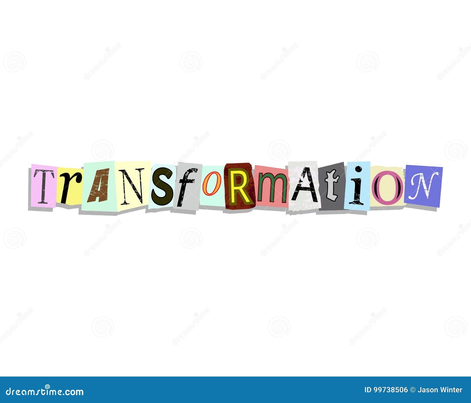 Transformation Paper Letters Stock Vector Illustration Of Newspaper