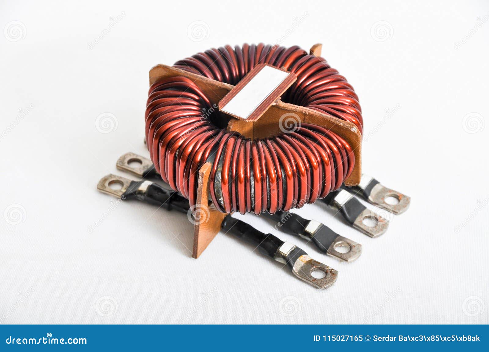 Transformer copper coil stock image. Image of frequency 115027165