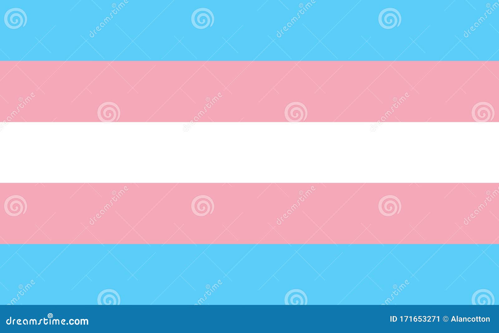 Transgender Pride Flag Colors Stock Vector Illustration Of Background Gender