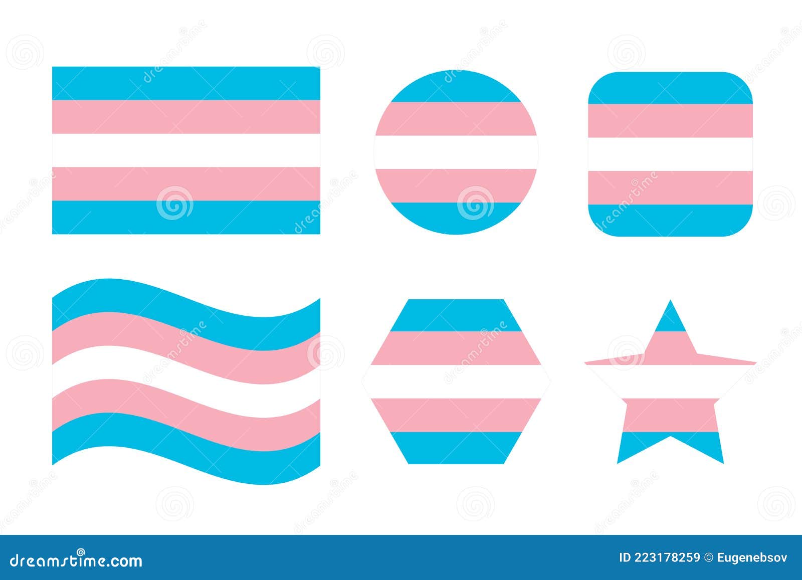 Transgender Pride Flag Sexual Identity Pride Flag Stock Vector ...