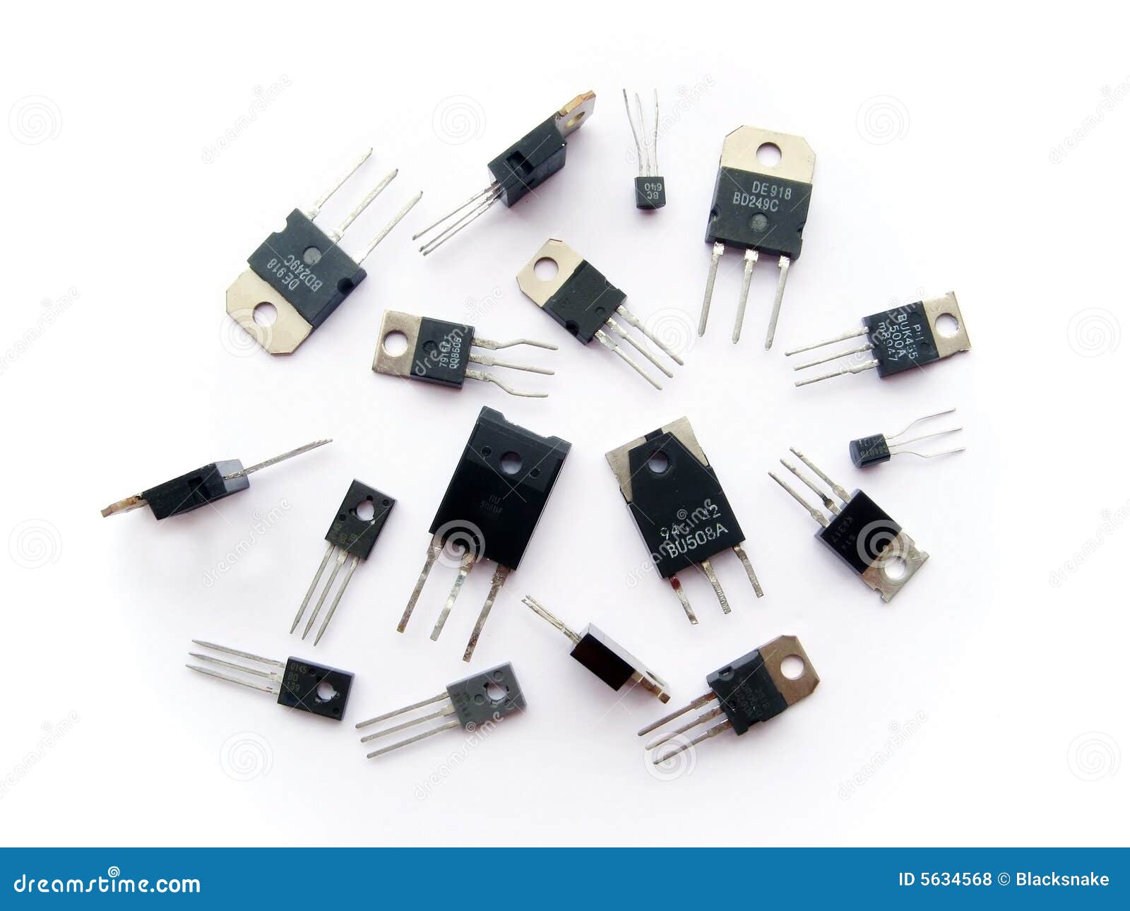 transistor semiconductor electronics bunch