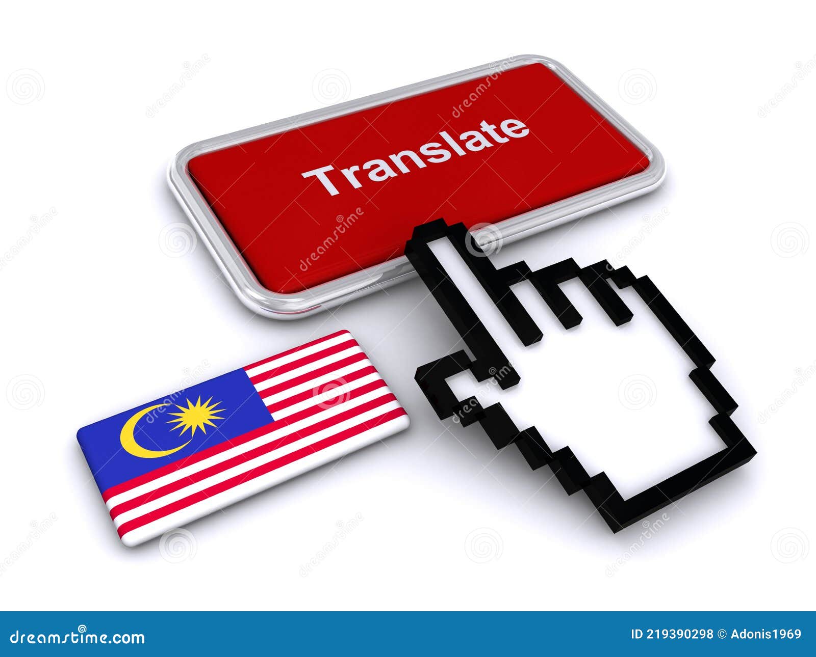 Translate Malaysia Language Stock Illustration Illustration of