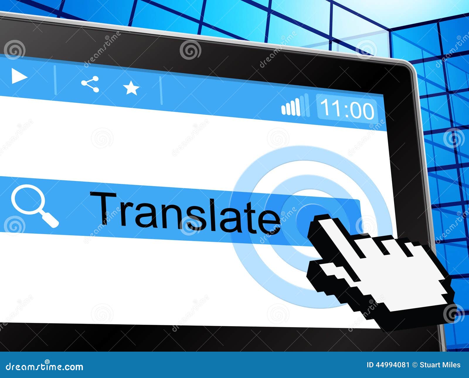 translate online indicates convert to english and language