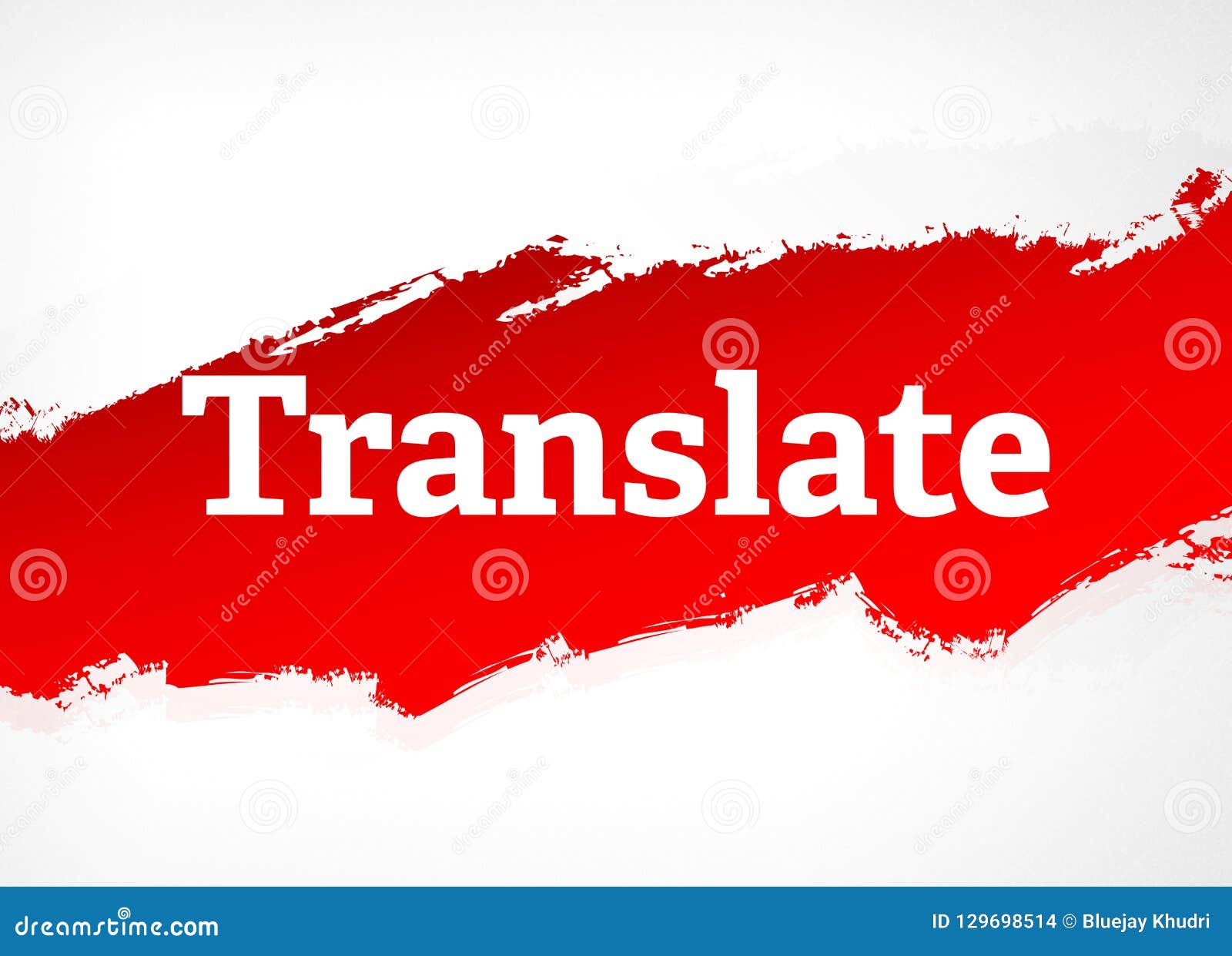 Translate Red Brush Abstract Background Illustration Stock Illustration