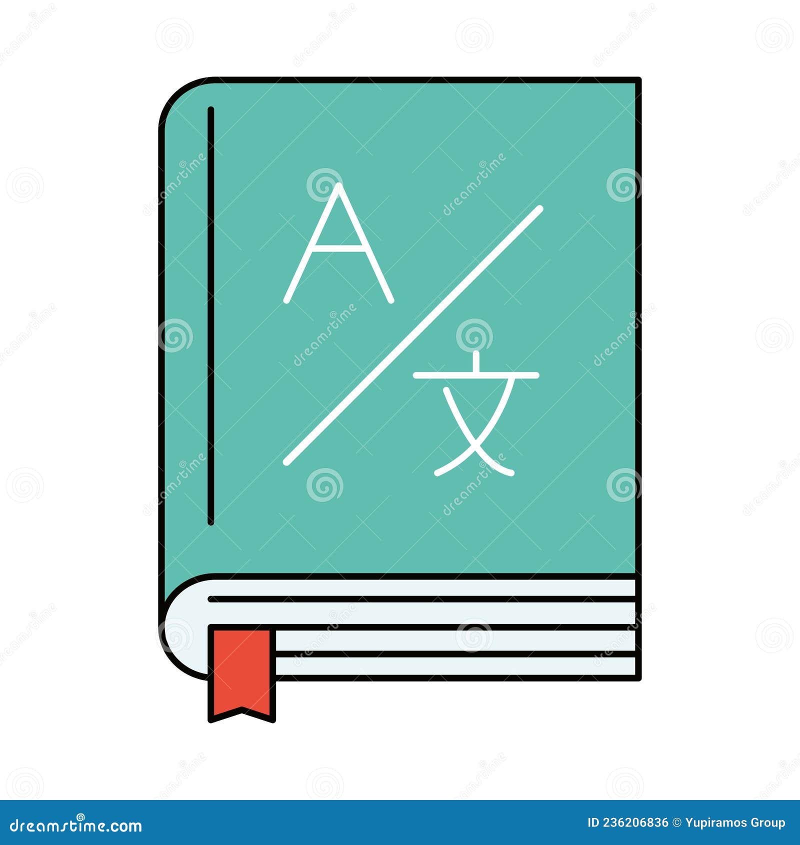 Translation Dictionary Foreign Language Stock Vector Illustration of