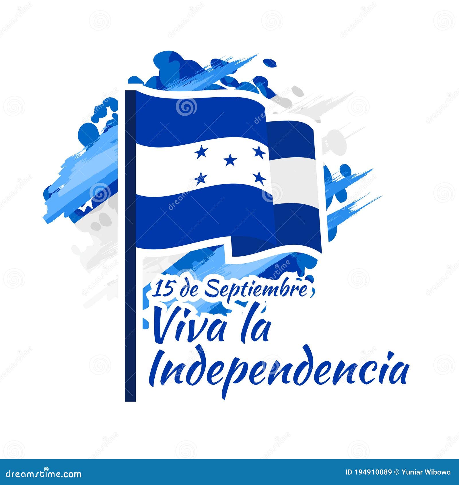 September 15, Independence Day of Honduras Stock Vector - Illustration ...