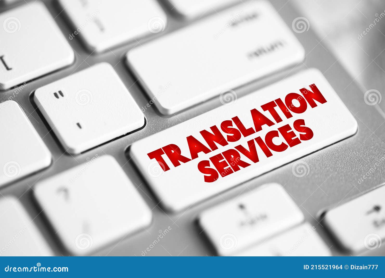 translation services button on keyboard, business concept background